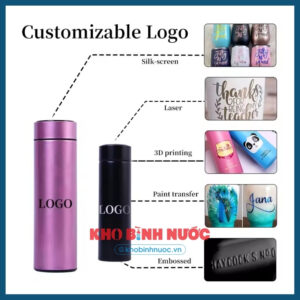Bình giữ nhiệt làm quà tặng in logo theo yêu cầu